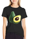 Watercolor Avocados Lightweight Cotton T-Shirt – Daily Comfort Graphic Shirt