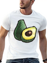 Watercolor Avocados Lightweight Cotton T-Shirt – Daily Comfort Graphic Shirt