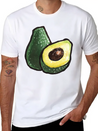 Watercolor Avocados Lightweight Cotton T-Shirt – Daily Comfort Graphic Shirt