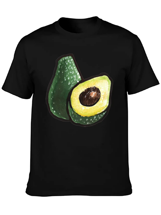 Watercolor Avocados Lightweight Cotton T-Shirt – Daily Comfort Graphic Shirt