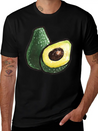 Watercolor Avocados Lightweight Cotton T-Shirt – Daily Comfort Graphic Shirt