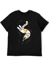 Weird Cat With Bone Hands Swimming Lightweight Cotton T-Shirt – Daily Comfort Graphic Shirt