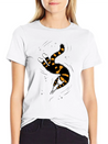 Weird Cat With Bone Hands Swimming Lightweight Cotton T-Shirt – Daily Comfort Graphic Shirt