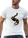 Weird Cat With Bone Hands Swimming Lightweight Cotton T-Shirt – Daily Comfort Graphic Shirt