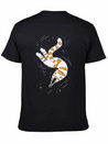 Weird Cat With Bone Hands Swimming Lightweight Cotton T-Shirt – Daily Comfort Graphic Shirt