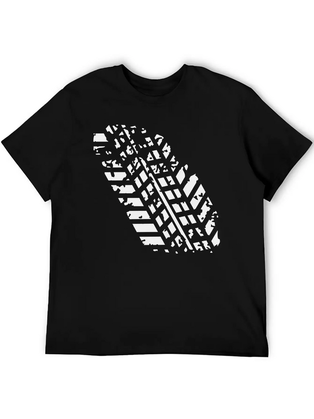 Wheel Track Lightweight Cotton T-Shirt – Daily Comfort Graphic Shirt