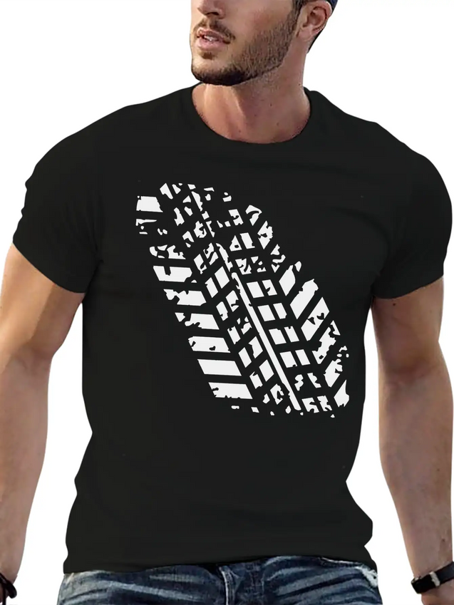 Wheel Track Lightweight Cotton T-Shirt – Daily Comfort Graphic Shirt