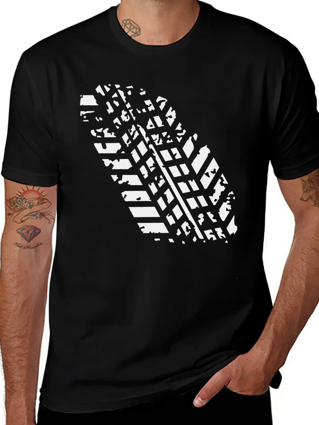 Wheel Track Lightweight Cotton T-Shirt – Daily Comfort Graphic Shirt