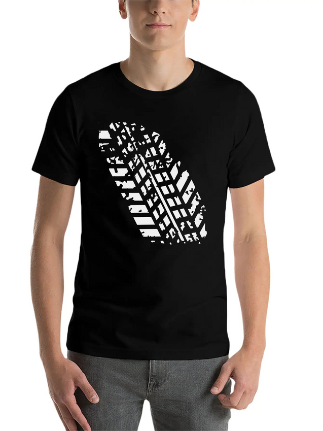Wheel Track Lightweight Cotton T-Shirt – Daily Comfort Graphic Shirt