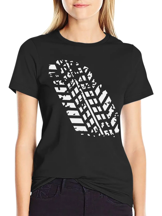 Wheel Track Lightweight Cotton T-Shirt – Daily Comfort Graphic Shirt