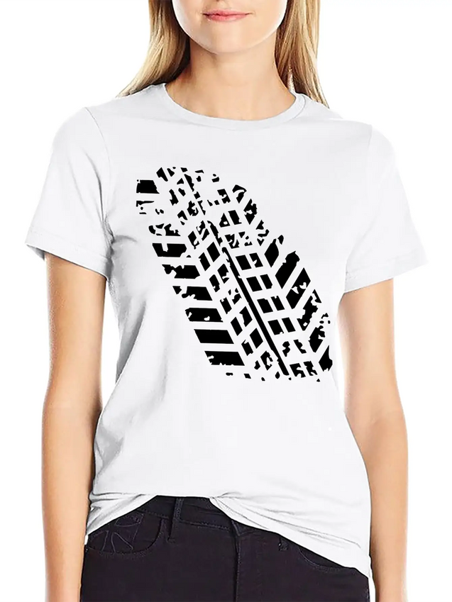Wheel Track Lightweight Cotton T-Shirt – Daily Comfort Graphic Shirt