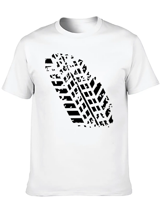 Wheel Track Lightweight Cotton T-Shirt – Daily Comfort Graphic Shirt