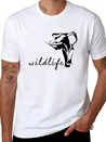 Wildlife Lightweight Cotton T-Shirt – Daily Comfort Graphic Shirt