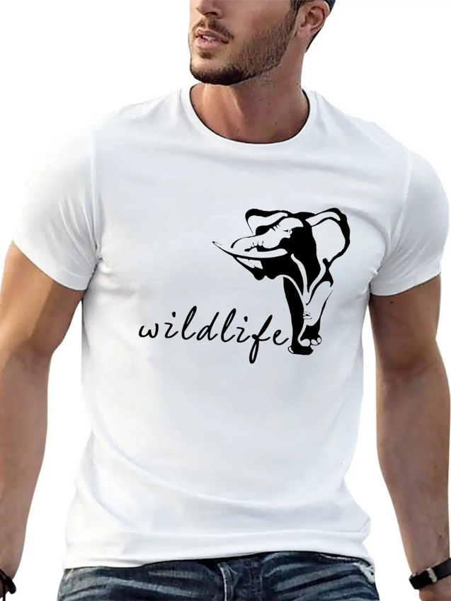 Wildlife Lightweight Cotton T-Shirt – Daily Comfort Graphic Shirt