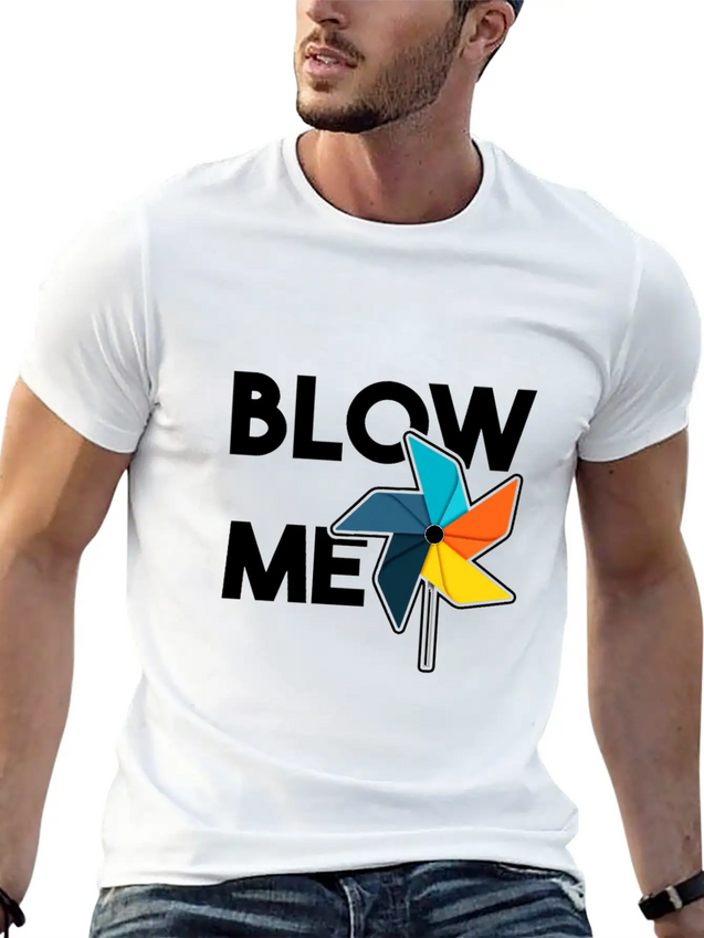 Windmill Lightweight Cotton T-Shirt – Daily Comfort Graphic Shirt