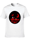 Witch, Wolf, Raven, Pumpkins Lightweight Cotton T-Shirt – Daily Comfort Graphic Shirt