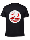 Witch, Wolf, Raven, Pumpkins Lightweight Cotton T-Shirt – Daily Comfort Graphic Shirt