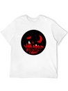 Witch, Wolf, Raven, Pumpkins Lightweight Cotton T-Shirt – Daily Comfort Graphic Shirt