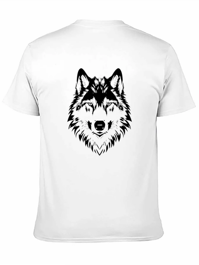Wolf Design Lightweight Cotton T-Shirt – Daily Comfort Graphic Shirt
