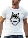 Wolf Design Lightweight Cotton T-Shirt – Daily Comfort Graphic Shirt