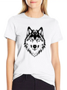 Wolf Design Lightweight Cotton T-Shirt – Daily Comfort Graphic Shirt