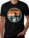 Wolf Howl | Howling Wolves Forest Nature Wolfpack Lightweight Cotton T-Shirt – Daily Comfort Graphic Shirt