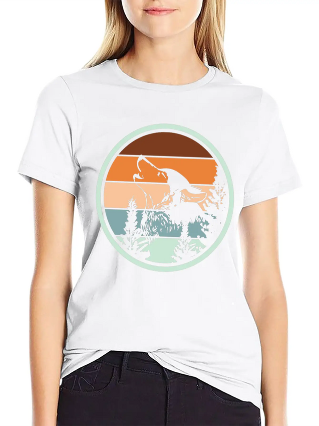Wolf Howl | Howling Wolves Forest Nature Wolfpack Lightweight Cotton T-Shirt – Daily Comfort Graphic Shirt