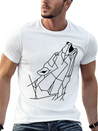 Wolf Howling Lightweight Cotton T-Shirt – Daily Comfort Graphic Shirt