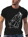 Wolf Howling Lightweight Cotton T-Shirt – Daily Comfort Graphic Shirt
