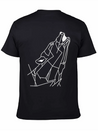 Wolf Howling Lightweight Cotton T-Shirt – Daily Comfort Graphic Shirt
