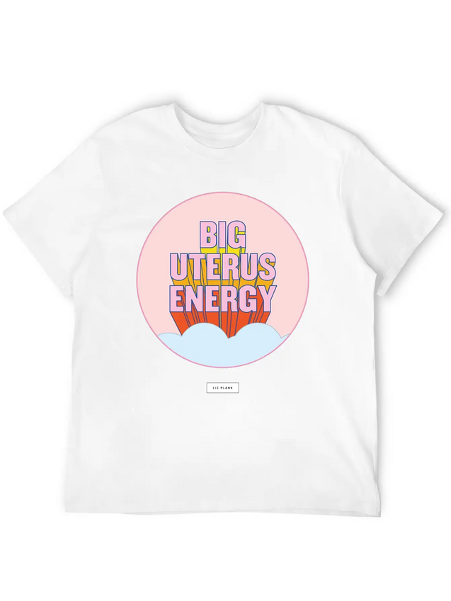Women Big Energy Lightweight Cotton T-Shirt – Daily Comfort Graphic Shirt