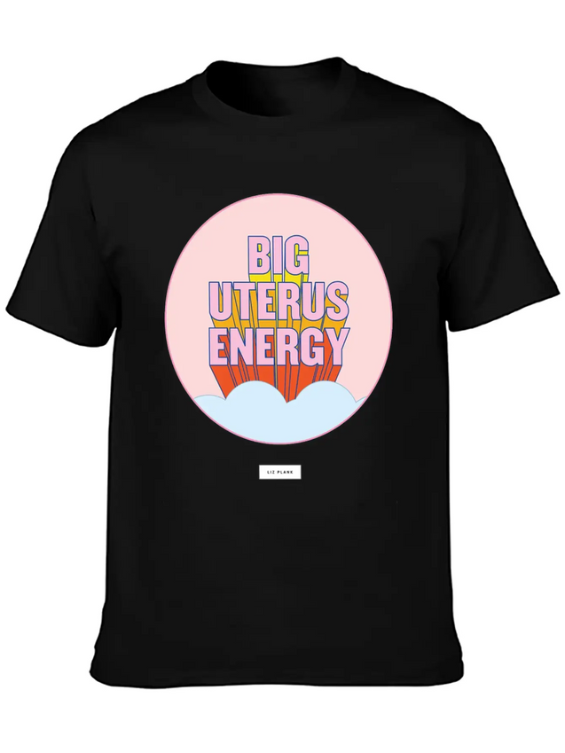 Women Big Energy Lightweight Cotton T-Shirt – Daily Comfort Graphic Shirt