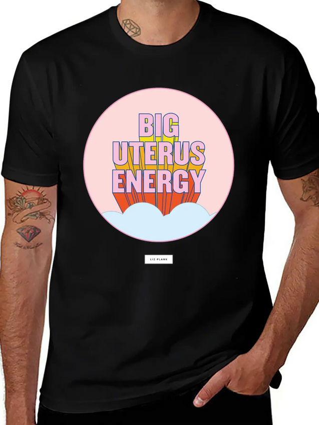 Women Big Energy Lightweight Cotton T-Shirt – Daily Comfort Graphic Shirt