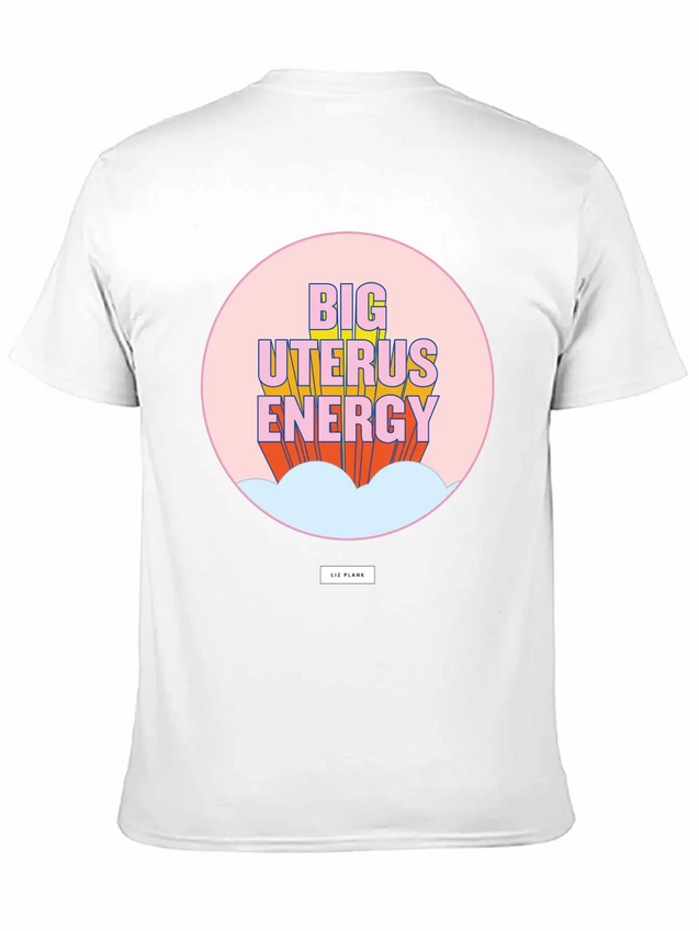 Women Big Energy Lightweight Cotton T-Shirt – Daily Comfort Graphic Shirt
