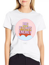 Women Big Energy Lightweight Cotton T-Shirt – Daily Comfort Graphic Shirt