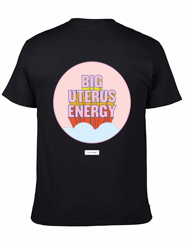 Women Big Energy Lightweight Cotton T-Shirt – Daily Comfort Graphic Shirt
