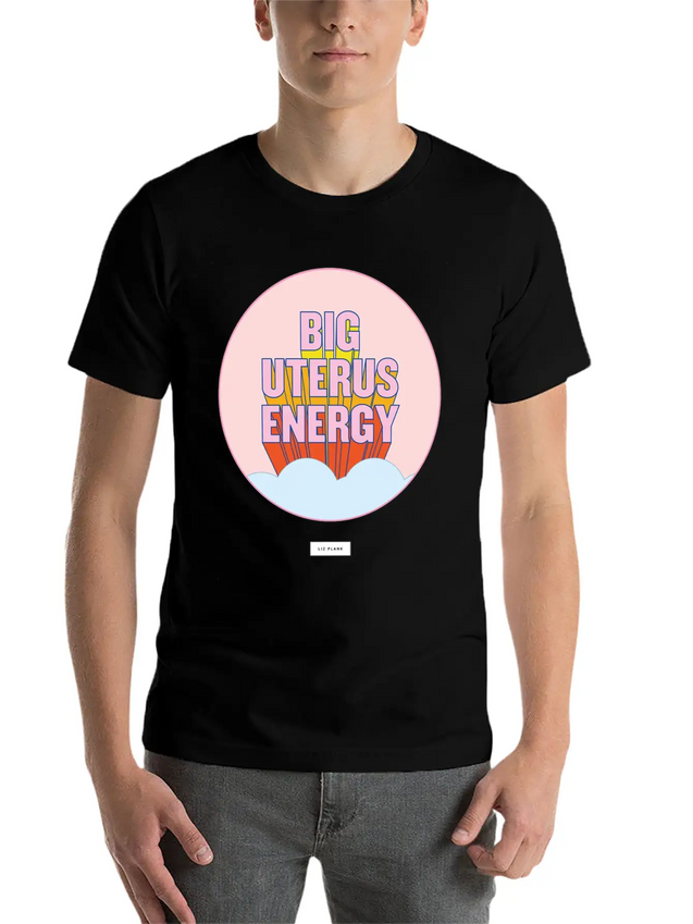 Women Big Energy Lightweight Cotton T-Shirt – Daily Comfort Graphic Shirt