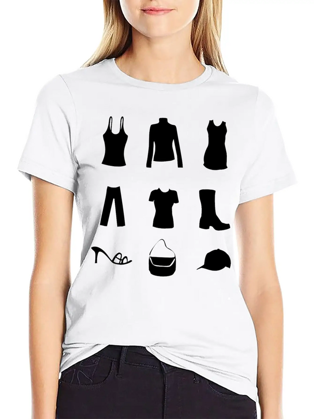 Women S Clothes And Accessories Lightweight Cotton T-Shirt – Daily Comfort Graphic Shirt