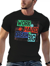 Work Hard, Dream Big Splash Lightweight Cotton T-Shirt – Daily Comfort Graphic Shirt