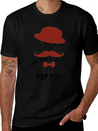 World's Best Pop Pop Lightweight Cotton T-Shirt – Daily Comfort Graphic Shirt