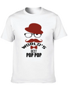 World's Best Pop Pop Lightweight Cotton T-Shirt – Daily Comfort Graphic Shirt