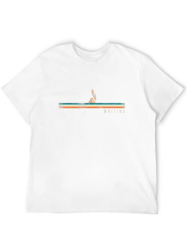 Writing Retro Vintage Novel Writer Lightweight Cotton T-Shirt – Daily Comfort Graphic Shirt