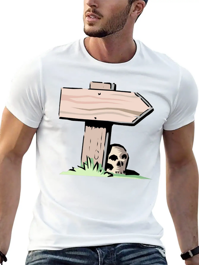 Wrong Way Lightweight Cotton T-Shirt – Daily Comfort Graphic Shirt