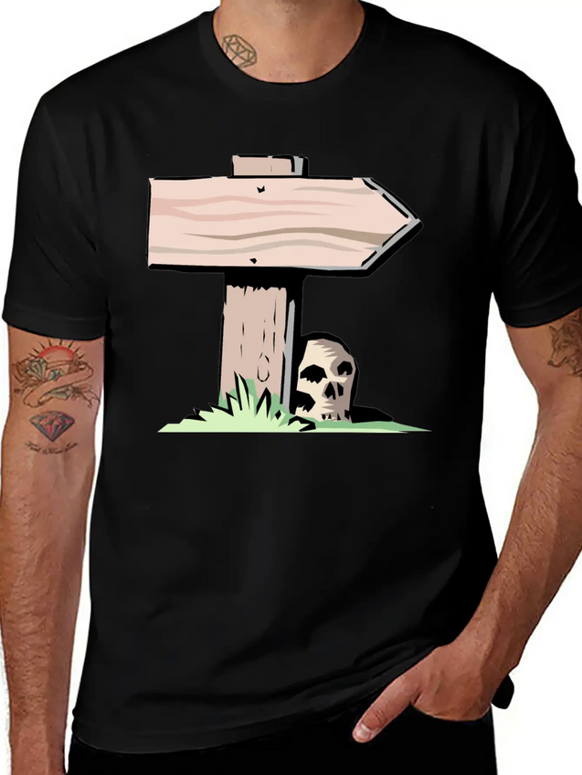 Wrong Way Lightweight Cotton T-Shirt – Daily Comfort Graphic Shirt