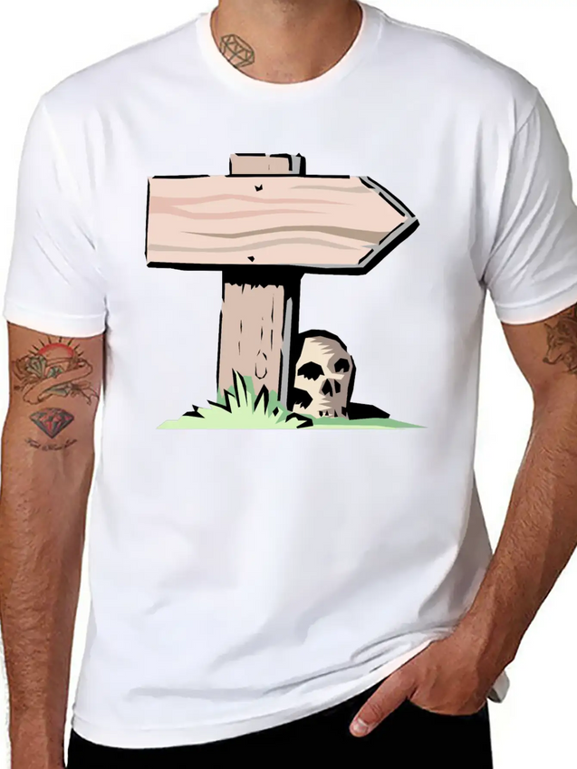 Wrong Way Lightweight Cotton T-Shirt – Daily Comfort Graphic Shirt