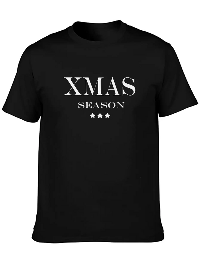 Xmas Season Lightweight Cotton T-Shirt – Daily Comfort Graphic Shirt