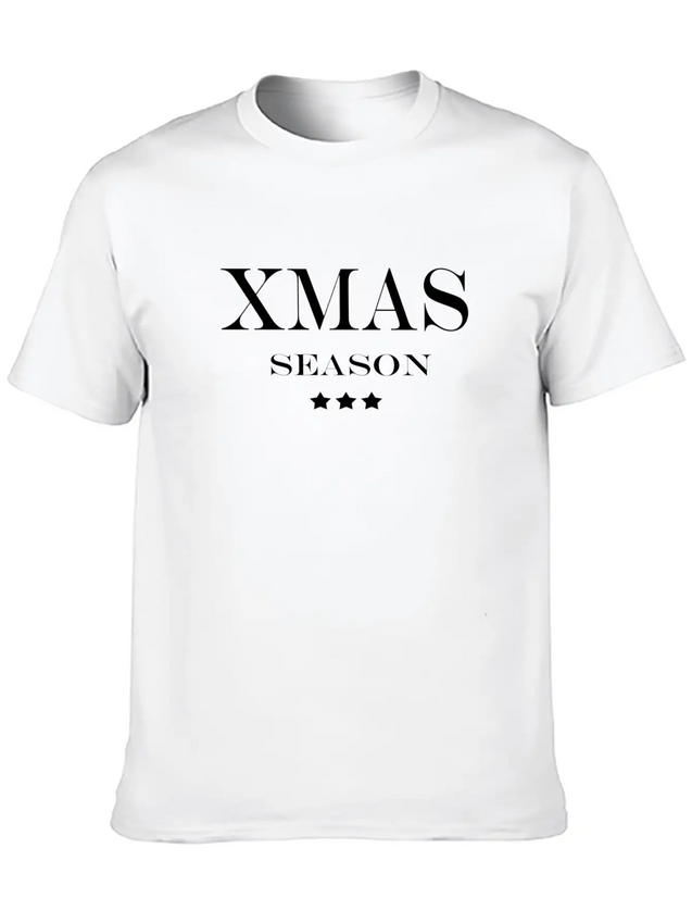 Xmas Season Lightweight Cotton T-Shirt – Daily Comfort Graphic Shirt