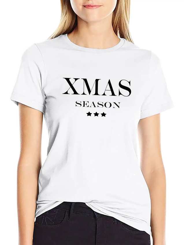 Xmas Season Lightweight Cotton T-Shirt – Daily Comfort Graphic Shirt