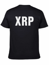 XRP Black Cryptocurrency Digital Blockchain Ripple Lightweight Cotton T-Shirt – Daily Comfort Graphic Shirt