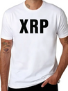 XRP Black Cryptocurrency Digital Blockchain Ripple Lightweight Cotton T-Shirt – Daily Comfort Graphic Shirt